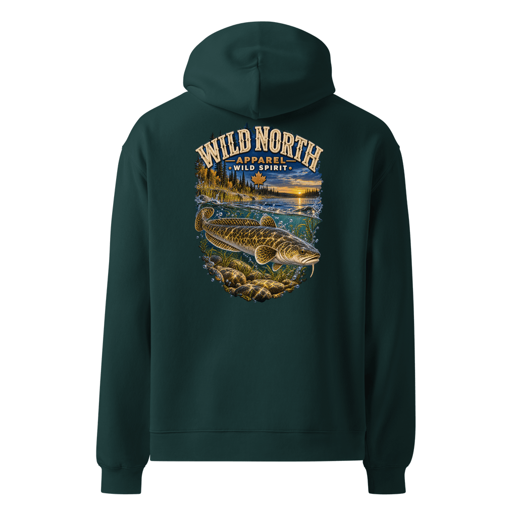 #wild_north_apparelBurbot After Sundown - Unisex oversized hoodie - Wild North Apparel™#canadian_outdoor_wildlife_inspired_clothing#