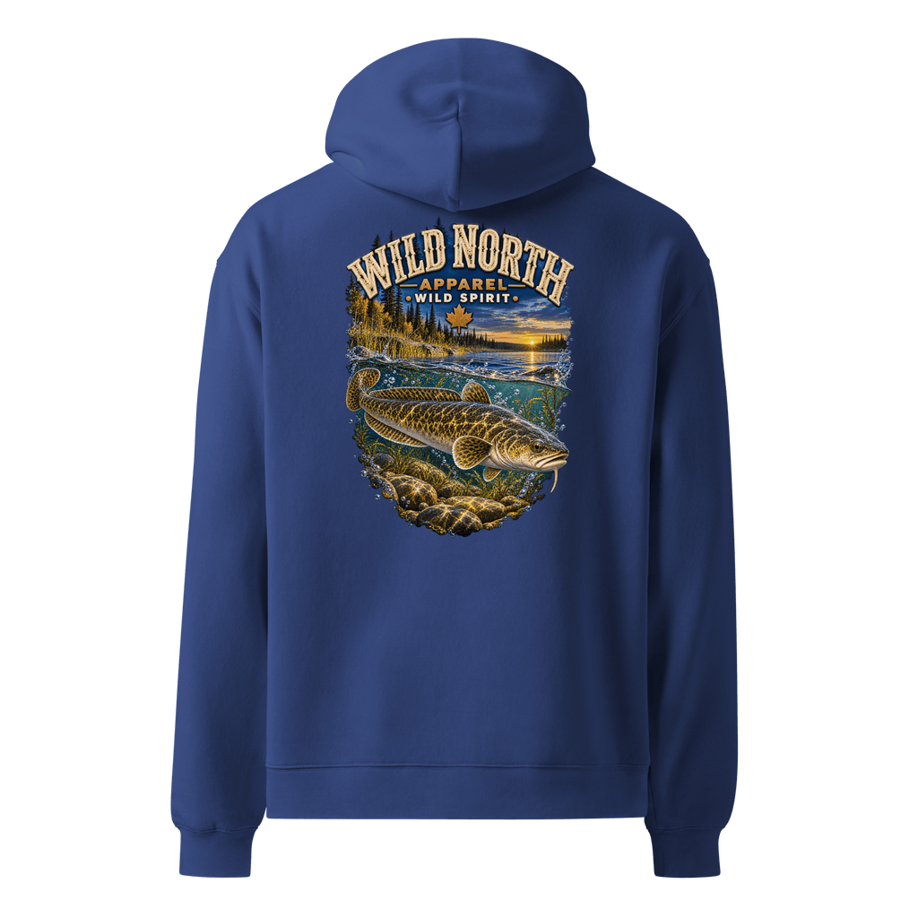 #wild_north_apparelBurbot After Sundown - Unisex oversized hoodie - Wild North Apparel™#canadian_outdoor_wildlife_inspired_clothing#
