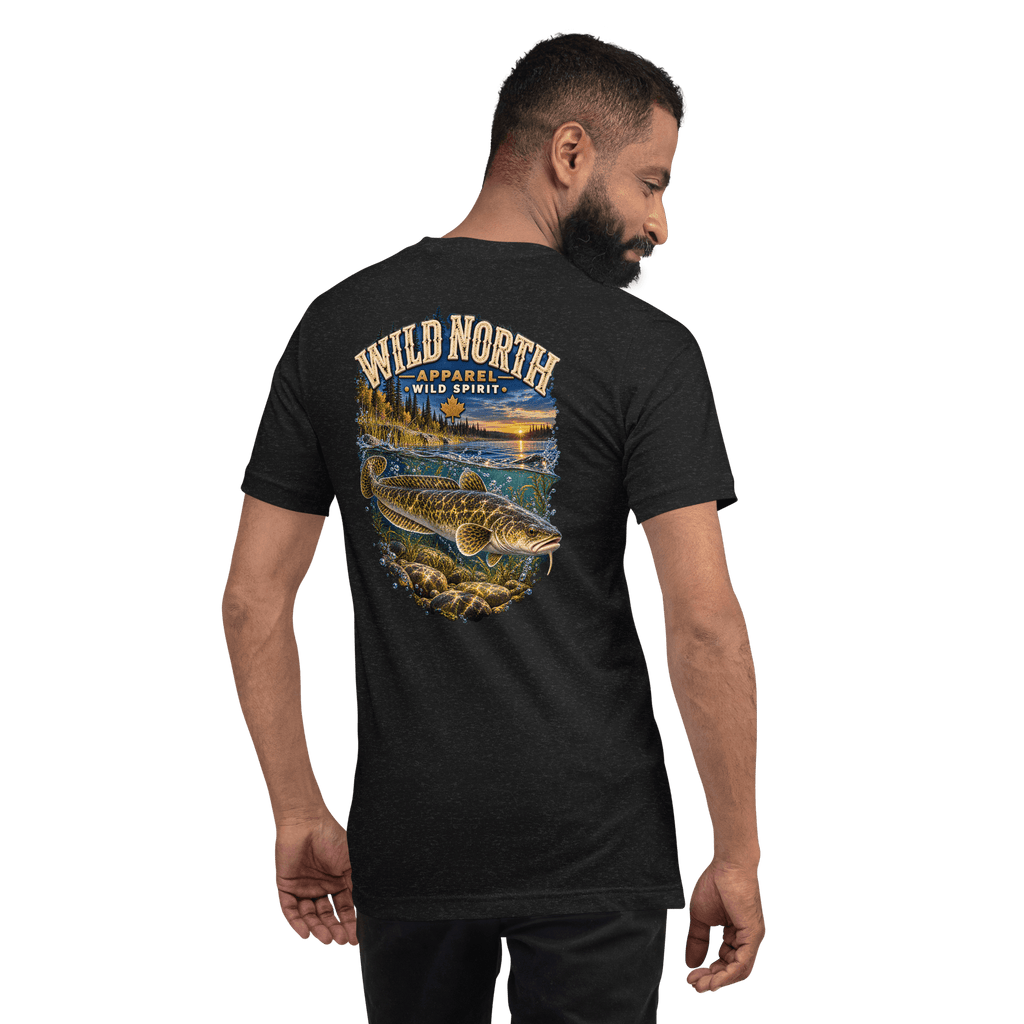 #wild_north_apparelBurbot After Sundown - Unisex t-shirt - Wild North Apparel™#canadian_outdoor_wildlife_inspired_clothing#