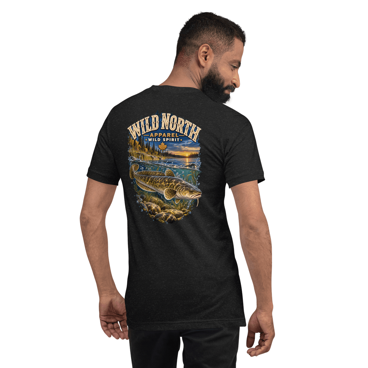 #wild_north_apparelBurbot After Sundown - Unisex t-shirt - Wild North Apparel™#canadian_outdoor_wildlife_inspired_clothing#