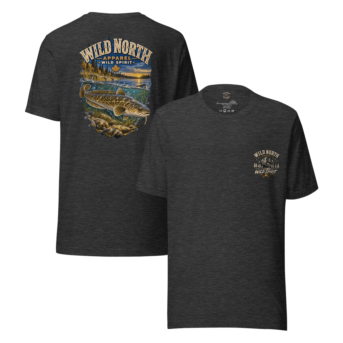 #wild_north_apparelBurbot After Sundown - Unisex t-shirt - Wild North Apparel™#canadian_outdoor_wildlife_inspired_clothing#