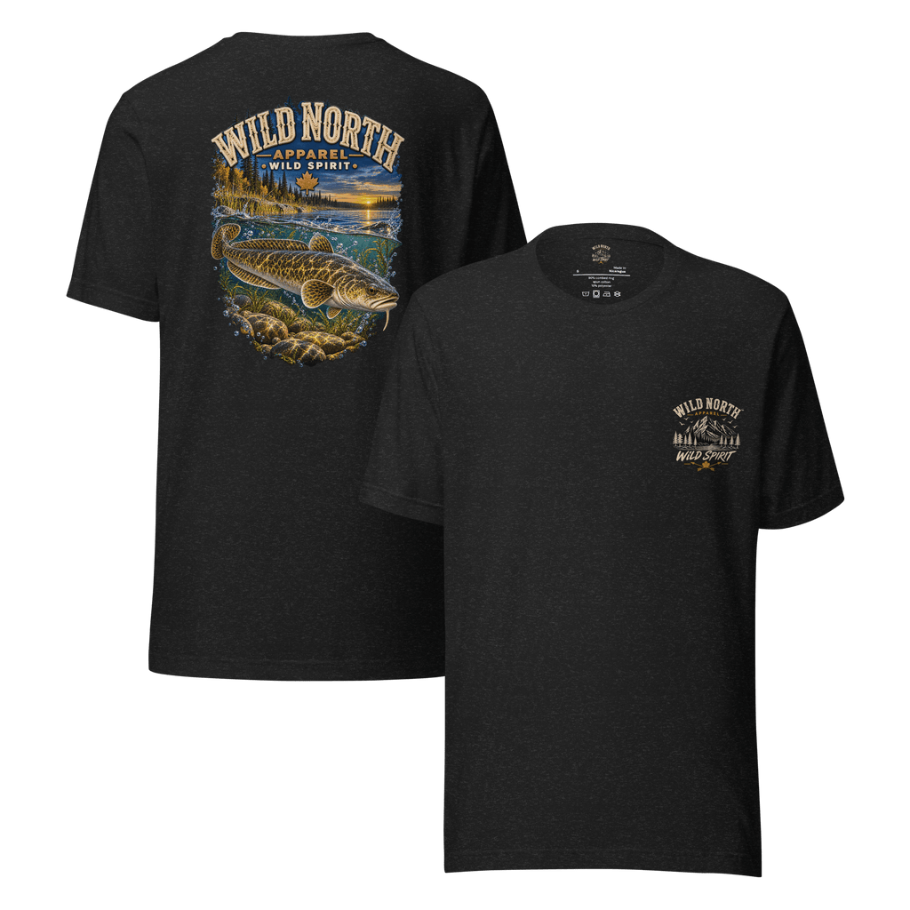 #wild_north_apparelBurbot After Sundown - Unisex t-shirt - Wild North Apparel™#canadian_outdoor_wildlife_inspired_clothing#