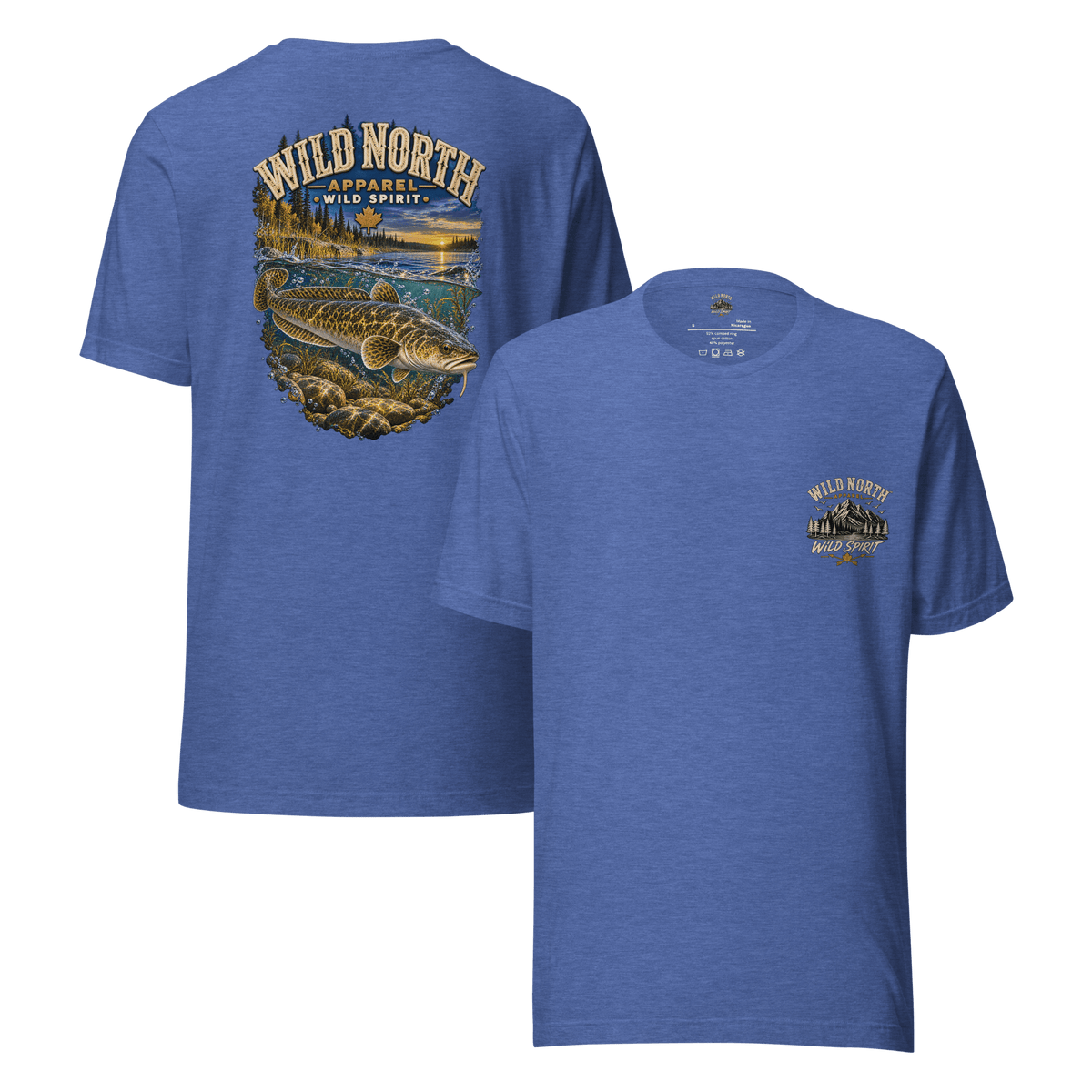 #wild_north_apparelBurbot After Sundown - Unisex t-shirt - Wild North Apparel™#canadian_outdoor_wildlife_inspired_clothing#