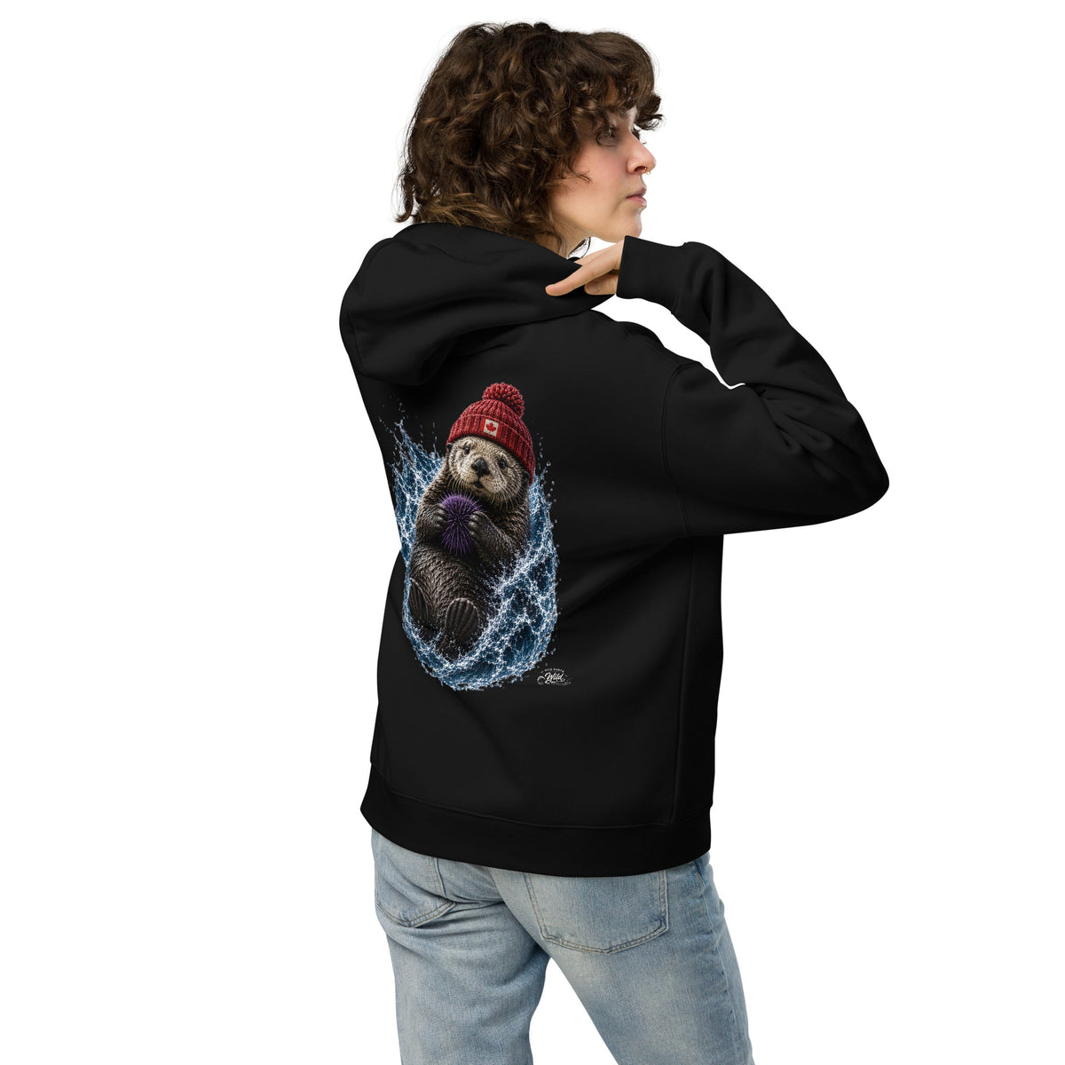#wild_north_apparelCoastal Canadian Otter - Unisex oversized hoodie - Wild North Apparel™#canadian_outdoor_wildlife_inspired_clothing#