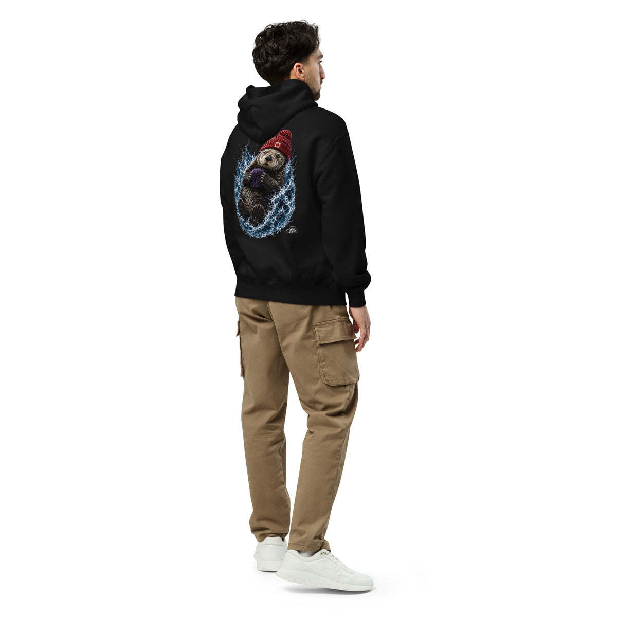 #wild_north_apparelCoastal Canadian Otter - Unisex oversized hoodie - Wild North Apparel™#canadian_outdoor_wildlife_inspired_clothing#