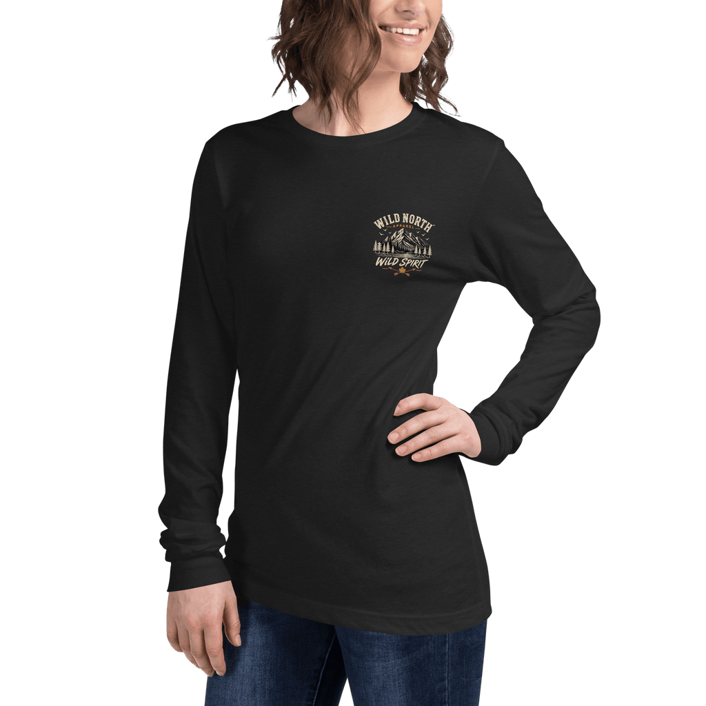 #wild_north_apparelCoastal Predator – Lingcod Wild Spirit - Unisex Long Sleeve Tee - Wild North Apparel™#canadian_outdoor_wildlife_inspired_clothing#