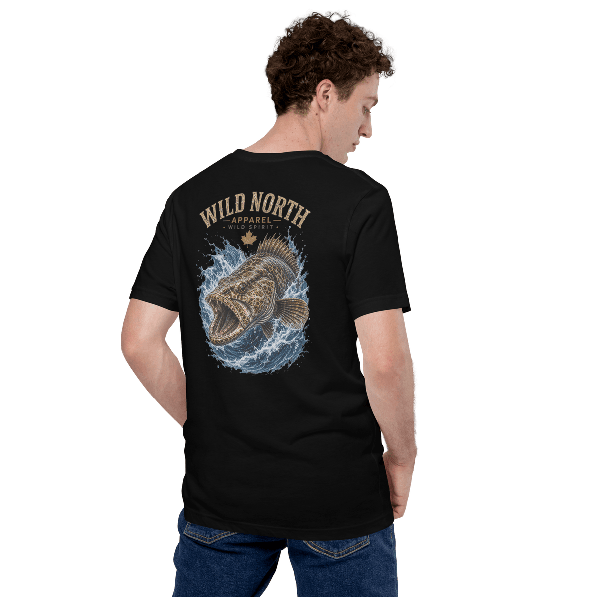 #wild_north_apparelCoastal Predator Lingcod Wild Spirit - Unisex T-shirt - Wild North Apparel#canadian_outdoor_wildlife_inspired_clothing#