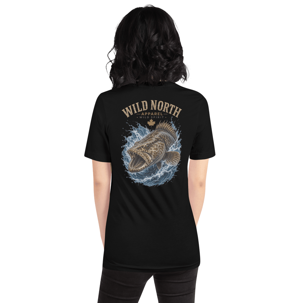 #wild_north_apparelCoastal Predator Lingcod Wild Spirit - Unisex T-shirt - Wild North Apparel#canadian_outdoor_wildlife_inspired_clothing#