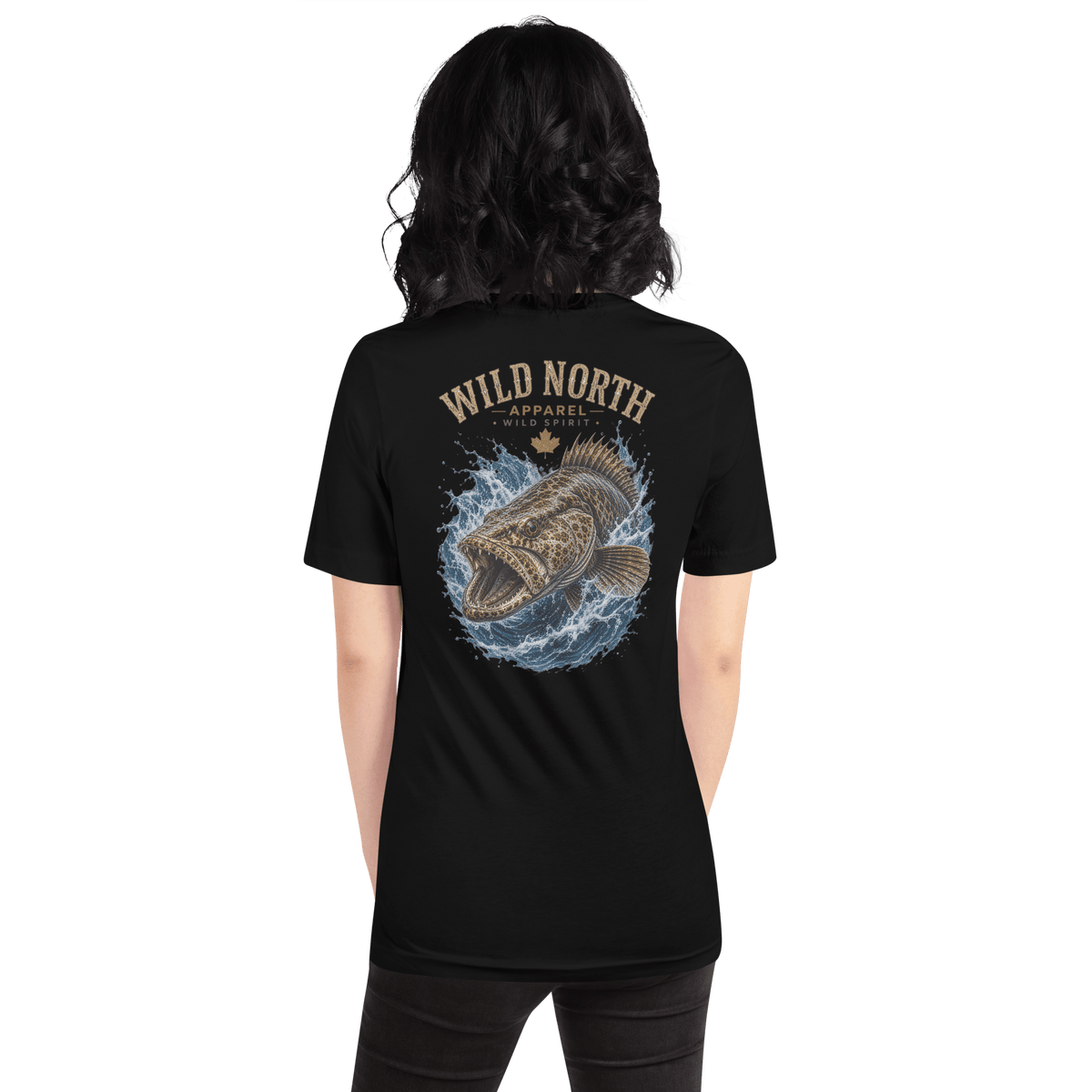 #wild_north_apparelCoastal Predator Lingcod Wild Spirit - Unisex T-shirt - Wild North Apparel#canadian_outdoor_wildlife_inspired_clothing#