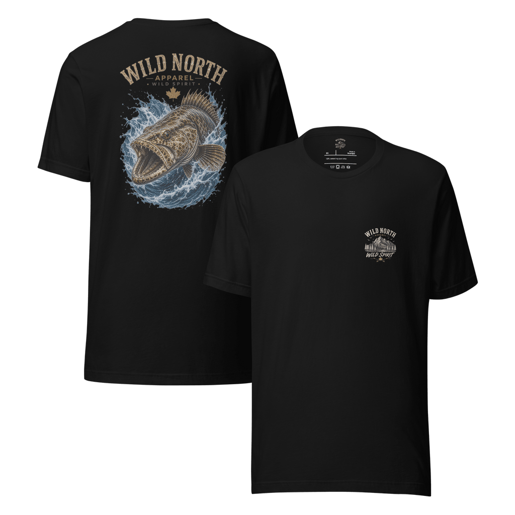#wild_north_apparelCoastal Predator Lingcod Wild Spirit - Unisex T-shirt - Wild North Apparel#canadian_outdoor_wildlife_inspired_clothing#