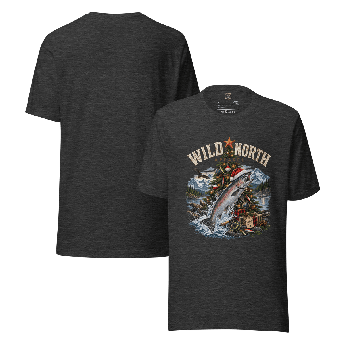 #wild_north_apparelFishmas Cheer Holiday™ -Unisex t-shirt - Wild North Apparel™#canadian_outdoor_wildlife_inspired_clothing#