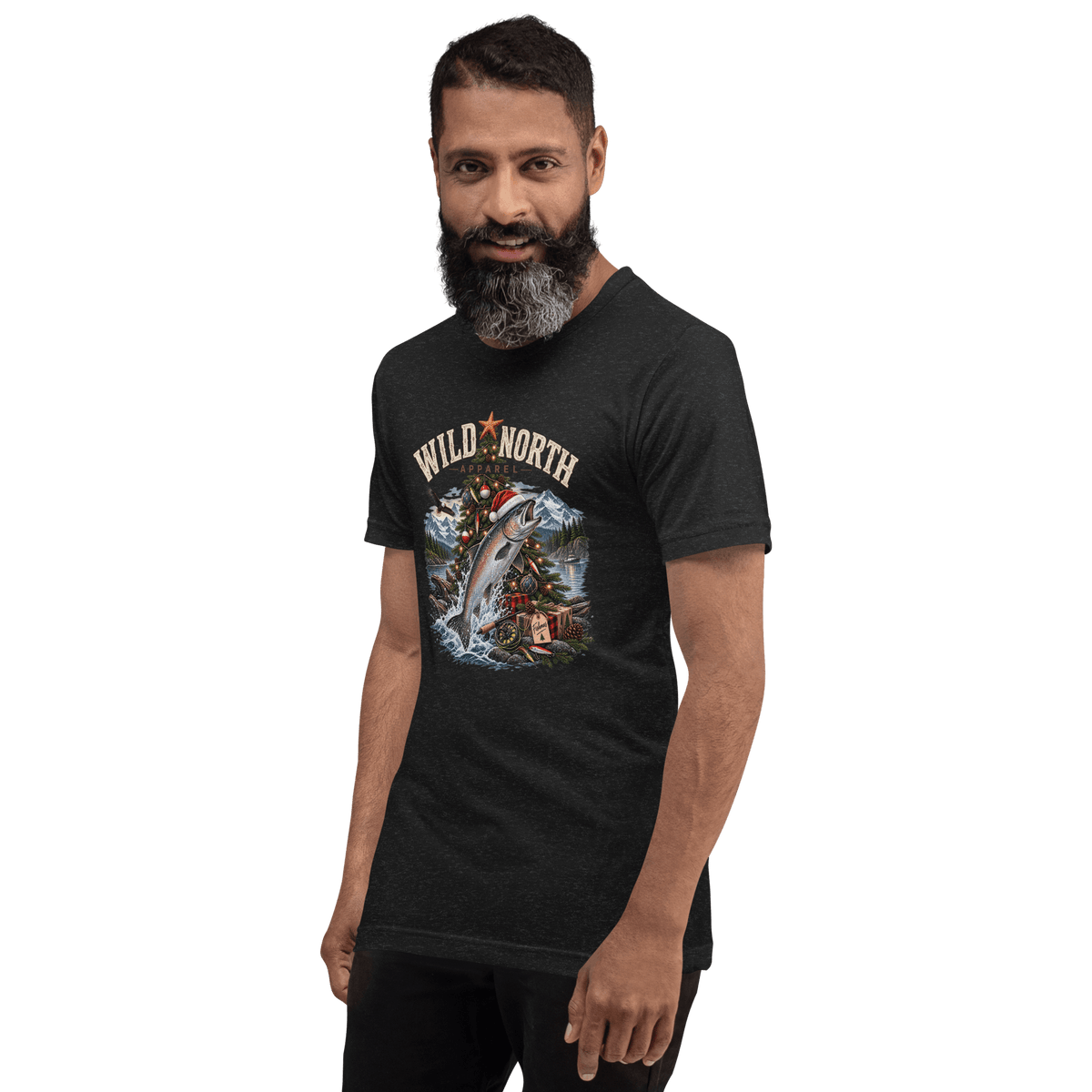 #wild_north_apparelFishmas Cheer Holiday™ -Unisex t-shirt - Wild North Apparel™#canadian_outdoor_wildlife_inspired_clothing#