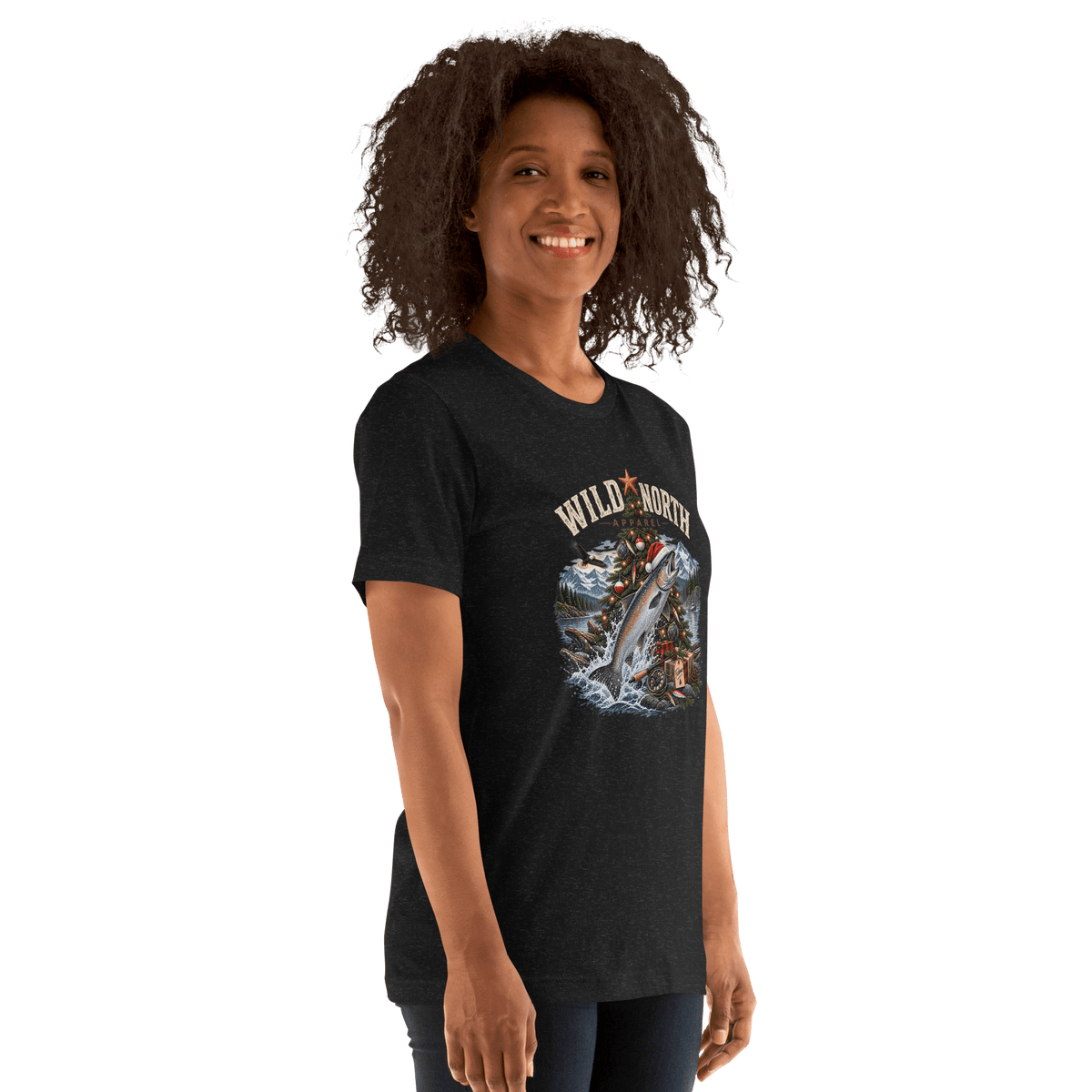 #wild_north_apparelFishmas Cheer Holiday™ -Unisex t-shirt - Wild North Apparel™#canadian_outdoor_wildlife_inspired_clothing#