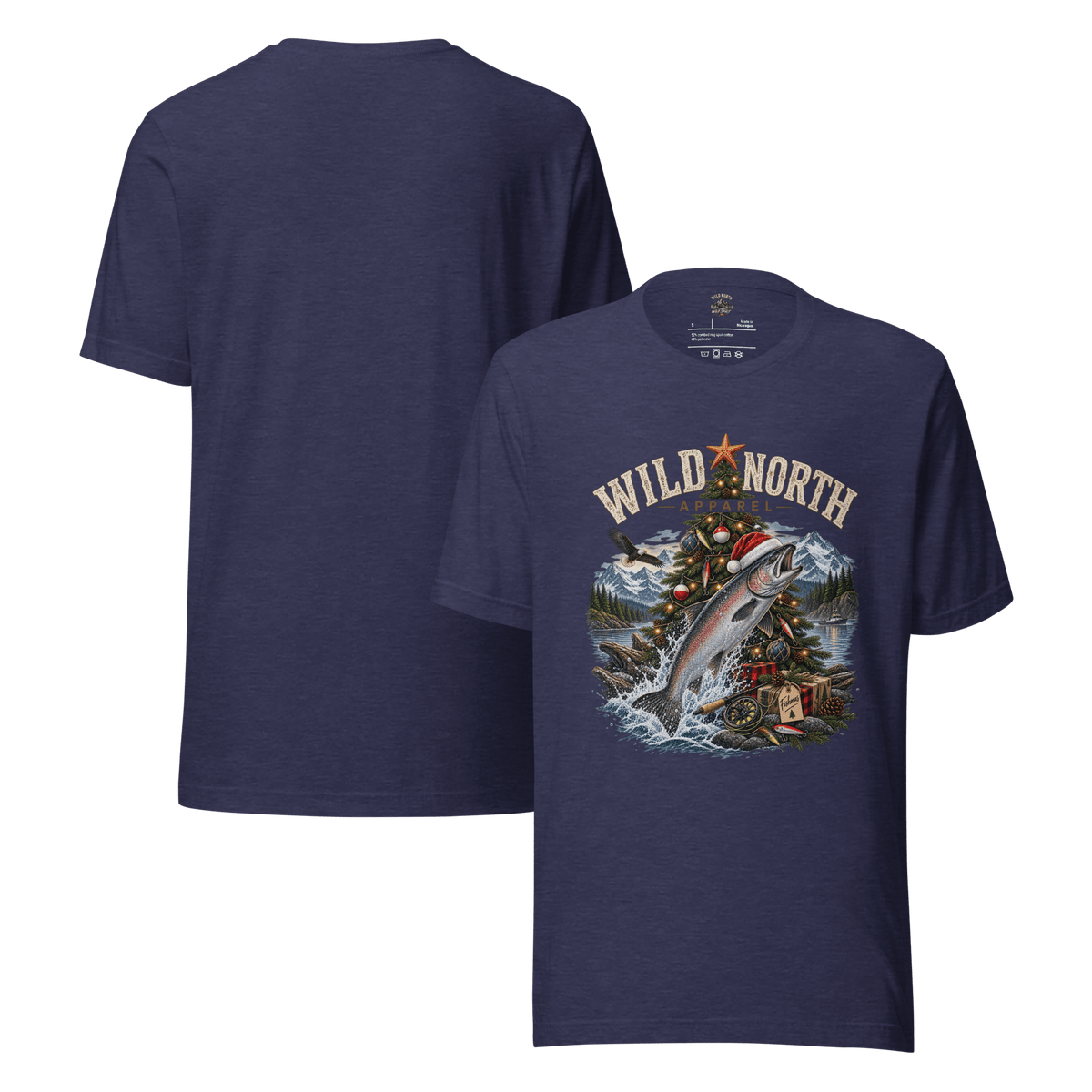 #wild_north_apparelFishmas Cheer Holiday™ -Unisex t-shirt - Wild North Apparel™#canadian_outdoor_wildlife_inspired_clothing#