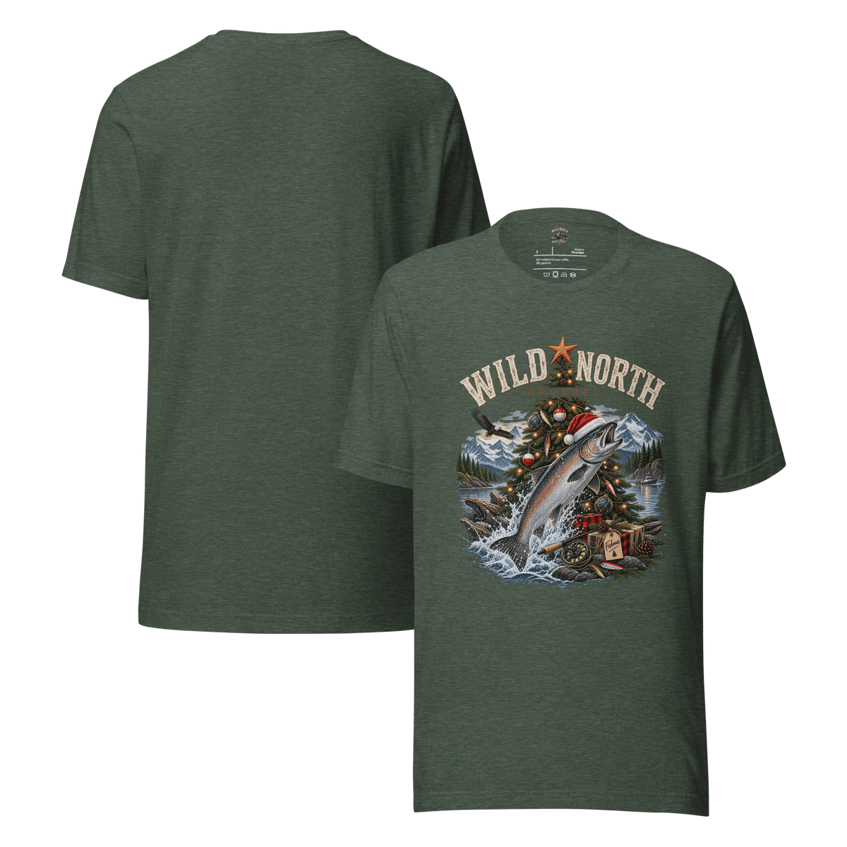 #wild_north_apparelFishmas Cheer Holiday™ -Unisex t-shirt - Wild North Apparel™#canadian_outdoor_wildlife_inspired_clothing#