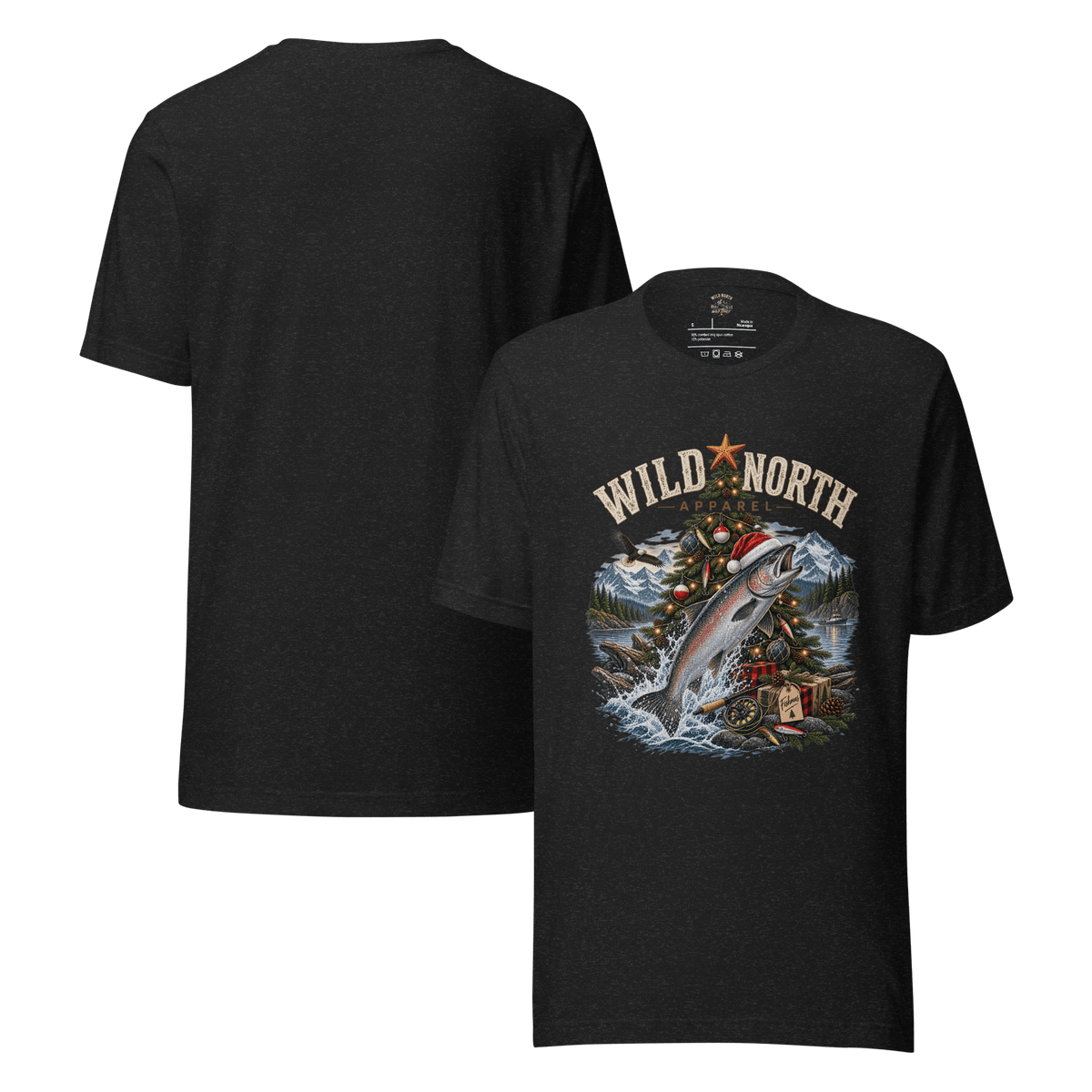 #wild_north_apparelFishmas Cheer Holiday™ -Unisex t-shirt - Wild North Apparel™#canadian_outdoor_wildlife_inspired_clothing#