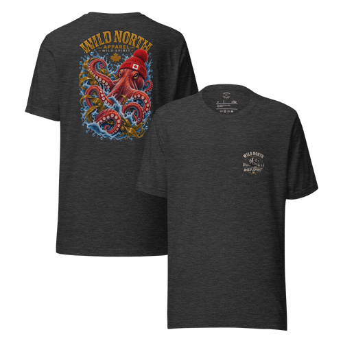 #wild_north_apparelKraken of the North Octopus - Unisex T-shirt - Wild North Apparel™#canadian_outdoor_wildlife_inspired_clothing#