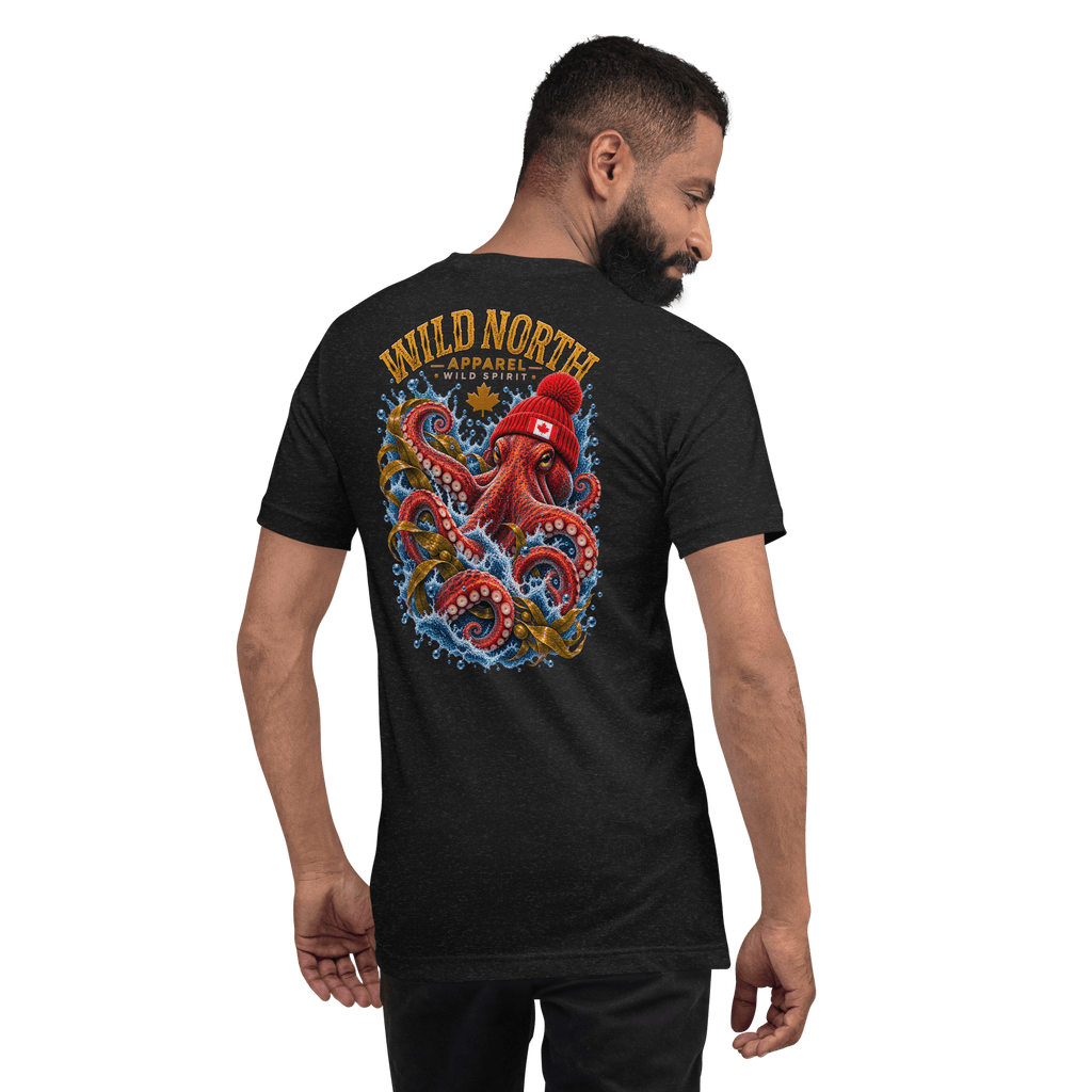 #wild_north_apparelKraken of the North Octopus - Unisex T-shirt - Wild North Apparel™#canadian_outdoor_wildlife_inspired_clothing#