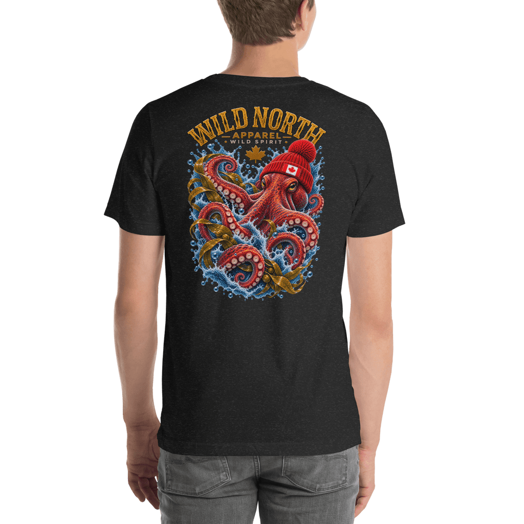 #wild_north_apparelKraken of the North Octopus - Unisex T-shirt - Wild North Apparel™#canadian_outdoor_wildlife_inspired_clothing#