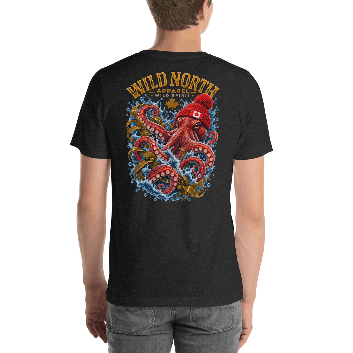 #wild_north_apparelKraken of the North Octopus - Unisex T-shirt - Wild North Apparel™#canadian_outdoor_wildlife_inspired_clothing#