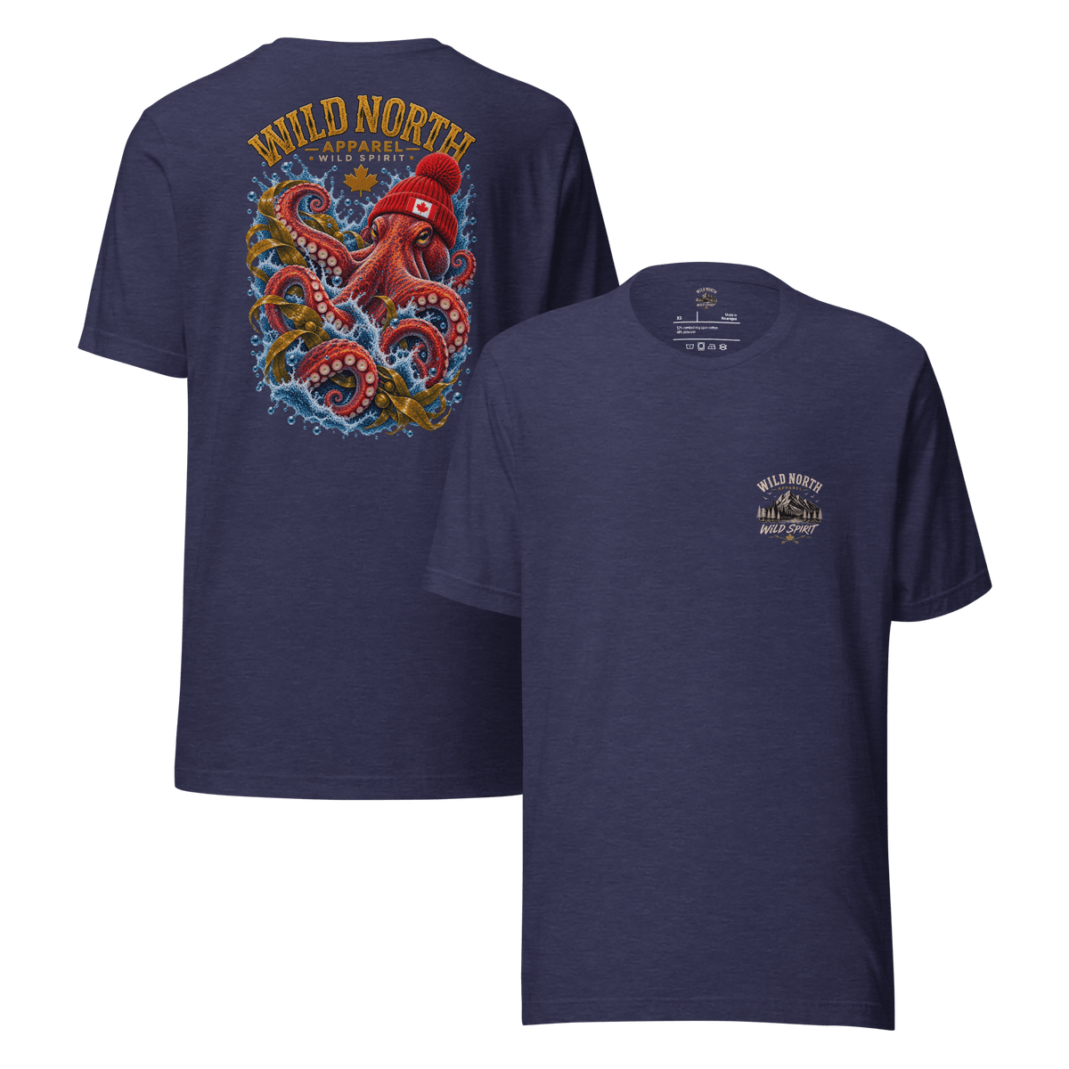 #wild_north_apparelKraken of the North Octopus - Unisex T-shirt - Wild North Apparel™#canadian_outdoor_wildlife_inspired_clothing#