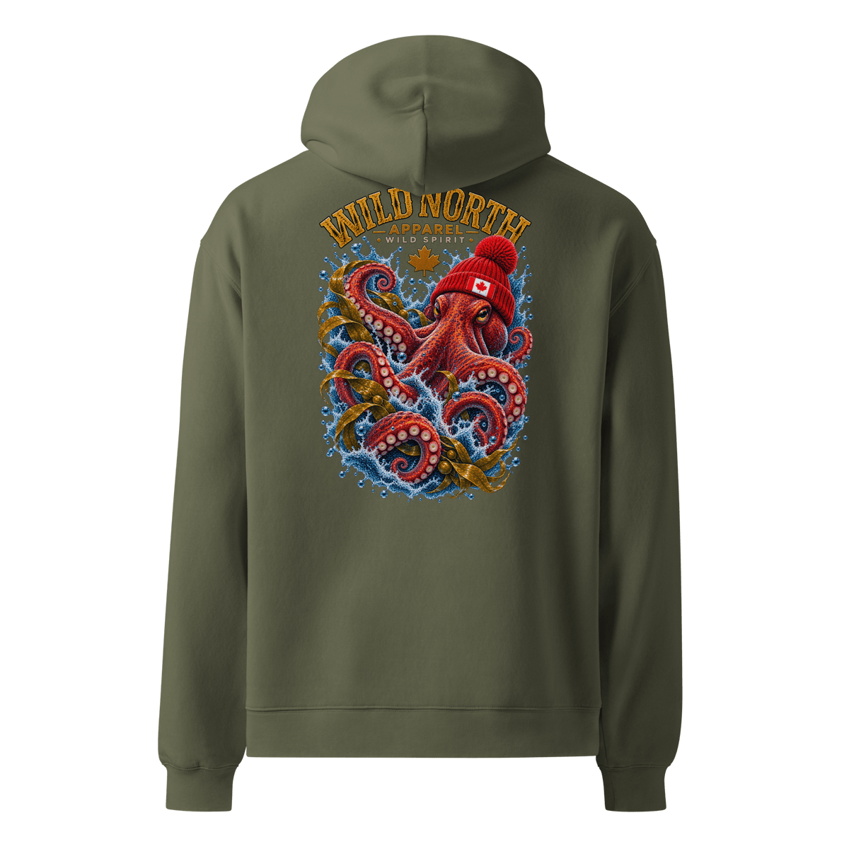 #wild_north_apparelKraken of the North - Unisex Oversized Hoodie - Wild North Apparel™#canadian_outdoor_wildlife_inspired_clothing#