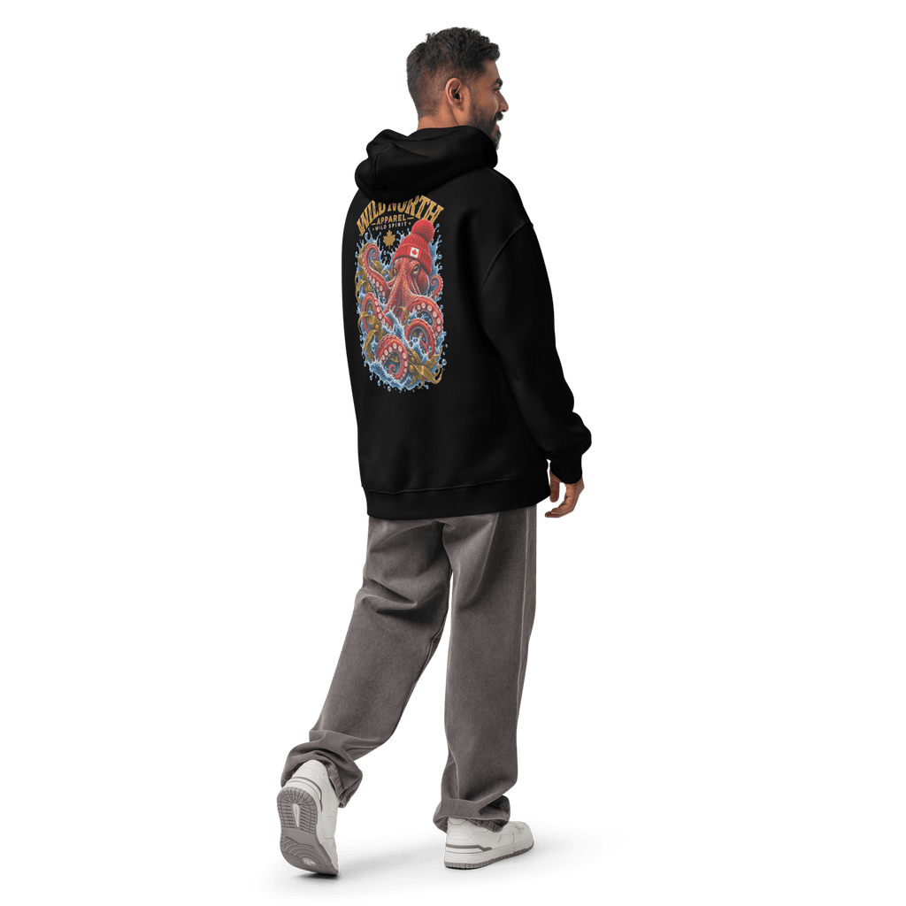 #wild_north_apparelKraken of the North - Unisex Oversized Hoodie - Wild North Apparel™#canadian_outdoor_wildlife_inspired_clothing#