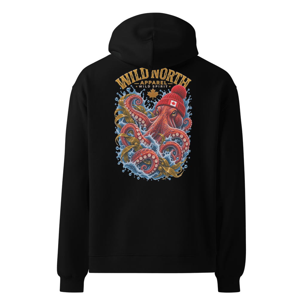 #wild_north_apparelKraken of the North - Unisex Oversized Hoodie - Wild North Apparel™#canadian_outdoor_wildlife_inspired_clothing#