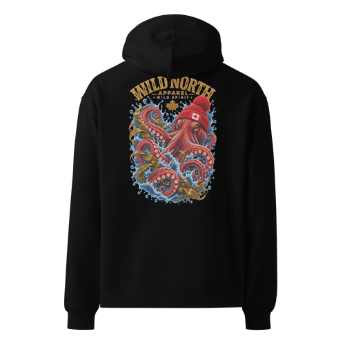 #wild_north_apparelKraken of the North - Unisex Oversized Hoodie - Wild North Apparel™#canadian_outdoor_wildlife_inspired_clothing#