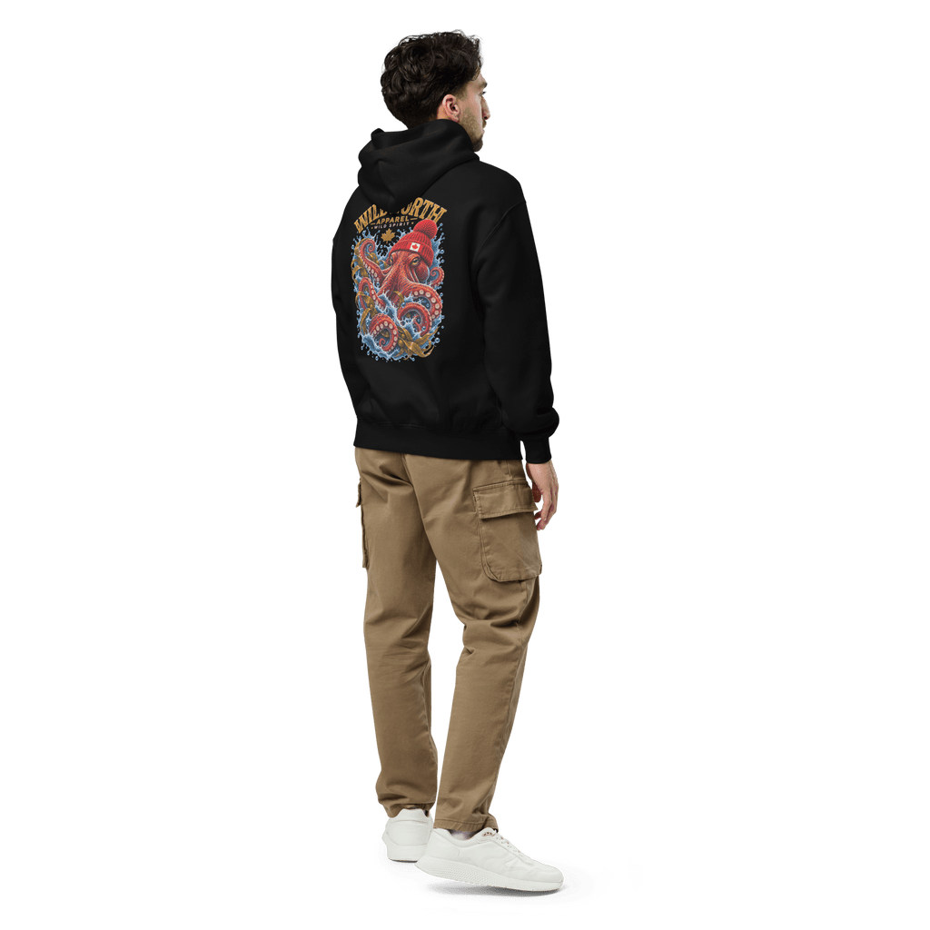 #wild_north_apparelKraken of the North - Unisex Oversized Hoodie - Wild North Apparel™#canadian_outdoor_wildlife_inspired_clothing#
