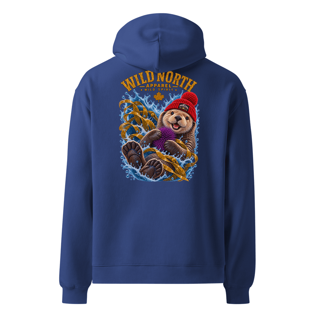 #wild_north_apparelNorthern Drift Wild Spirit Sea Otter - Unisex oversized hoodie - Wild North Apparel™#canadian_outdoor_wildlife_inspired_clothing#