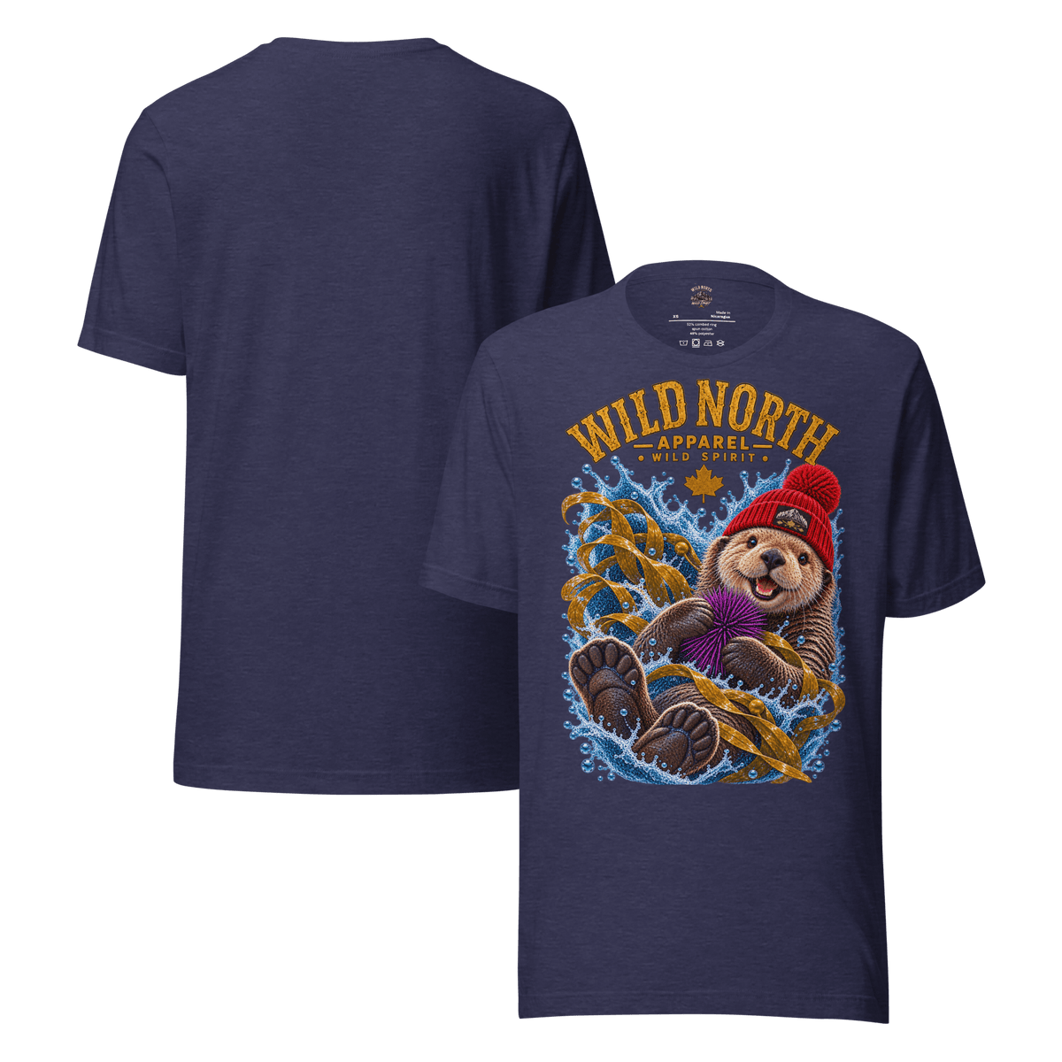 #wild_north_apparelNorthern Drift Wild Spirit Sea Otter - Unisex t-shirt - Wild North Apparel™#canadian_outdoor_wildlife_inspired_clothing#