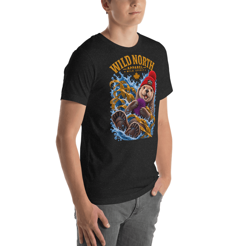 #wild_north_apparelNorthern Drift Wild Spirit Sea Otter - Unisex t-shirt - Wild North Apparel™#canadian_outdoor_wildlife_inspired_clothing#