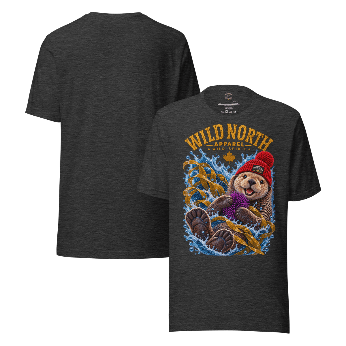 #wild_north_apparelNorthern Drift Wild Spirit Sea Otter - Unisex t-shirt - Wild North Apparel™#canadian_outdoor_wildlife_inspired_clothing#
