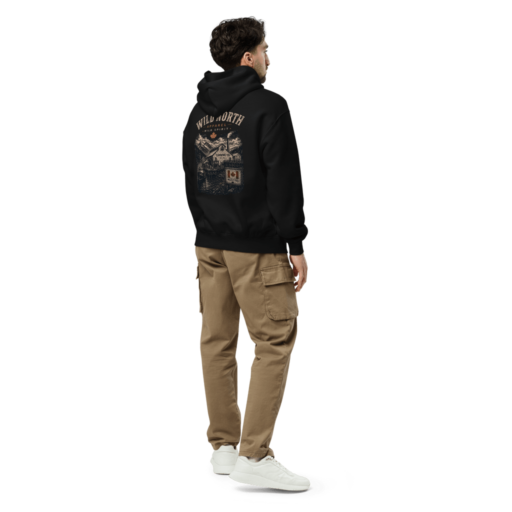 #wild_north_apparelPacific Cannery Heritage - Unisex Oversized Hoodie - Wild North Apparel™#canadian_outdoor_wildlife_inspired_clothing#