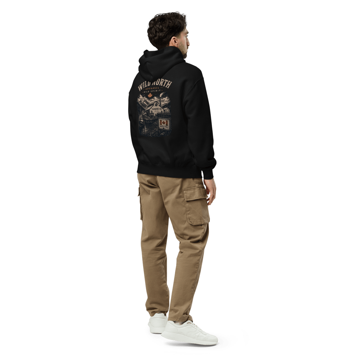 #wild_north_apparelPacific Cannery Heritage - Unisex Oversized Hoodie - Wild North Apparel™#canadian_outdoor_wildlife_inspired_clothing#