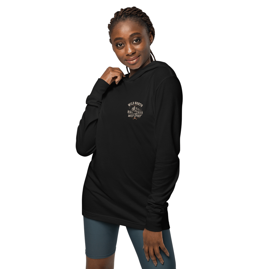#wild_north_apparelThe Coastal Predator Lingcod Wild Spirit - Hooded long-sleeve tee - Wild North Apparel™#canadian_outdoor_wildlife_inspired_clothing#