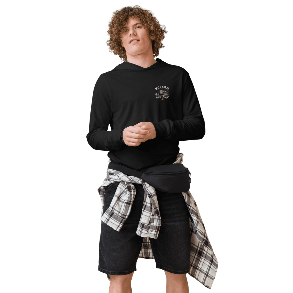 #wild_north_apparelThe Coastal Predator Lingcod Wild Spirit - Hooded long-sleeve tee - Wild North Apparel™#canadian_outdoor_wildlife_inspired_clothing#