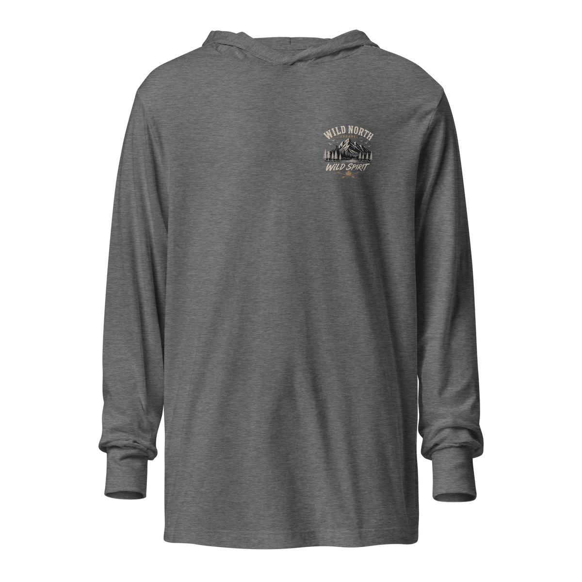 #wild_north_apparelThe Coastal Predator Lingcod Wild Spirit - Hooded long-sleeve tee - Wild North Apparel™#canadian_outdoor_wildlife_inspired_clothing#