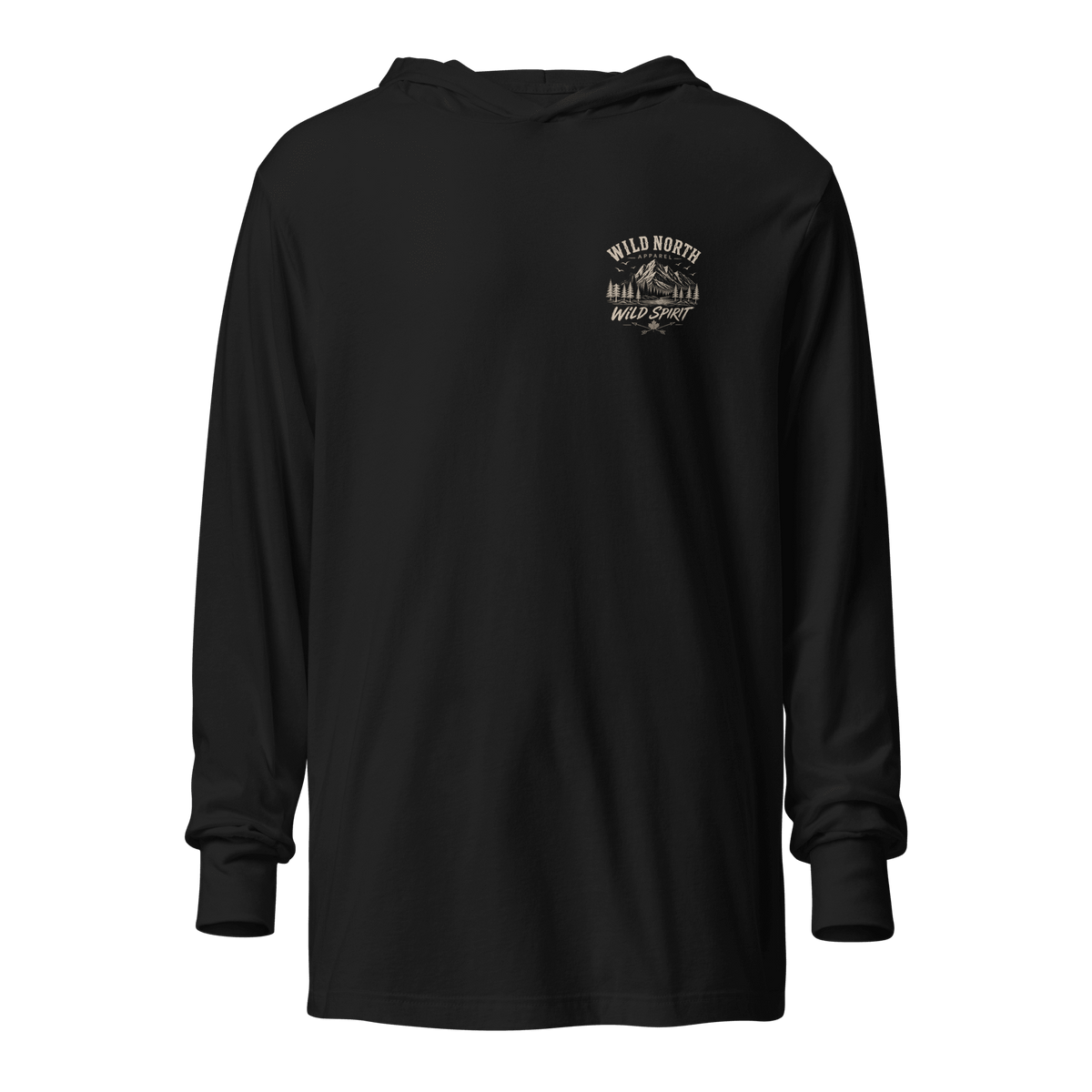 #wild_north_apparelThe Coastal Predator Lingcod Wild Spirit - Hooded long-sleeve tee - Wild North Apparel™#canadian_outdoor_wildlife_inspired_clothing#