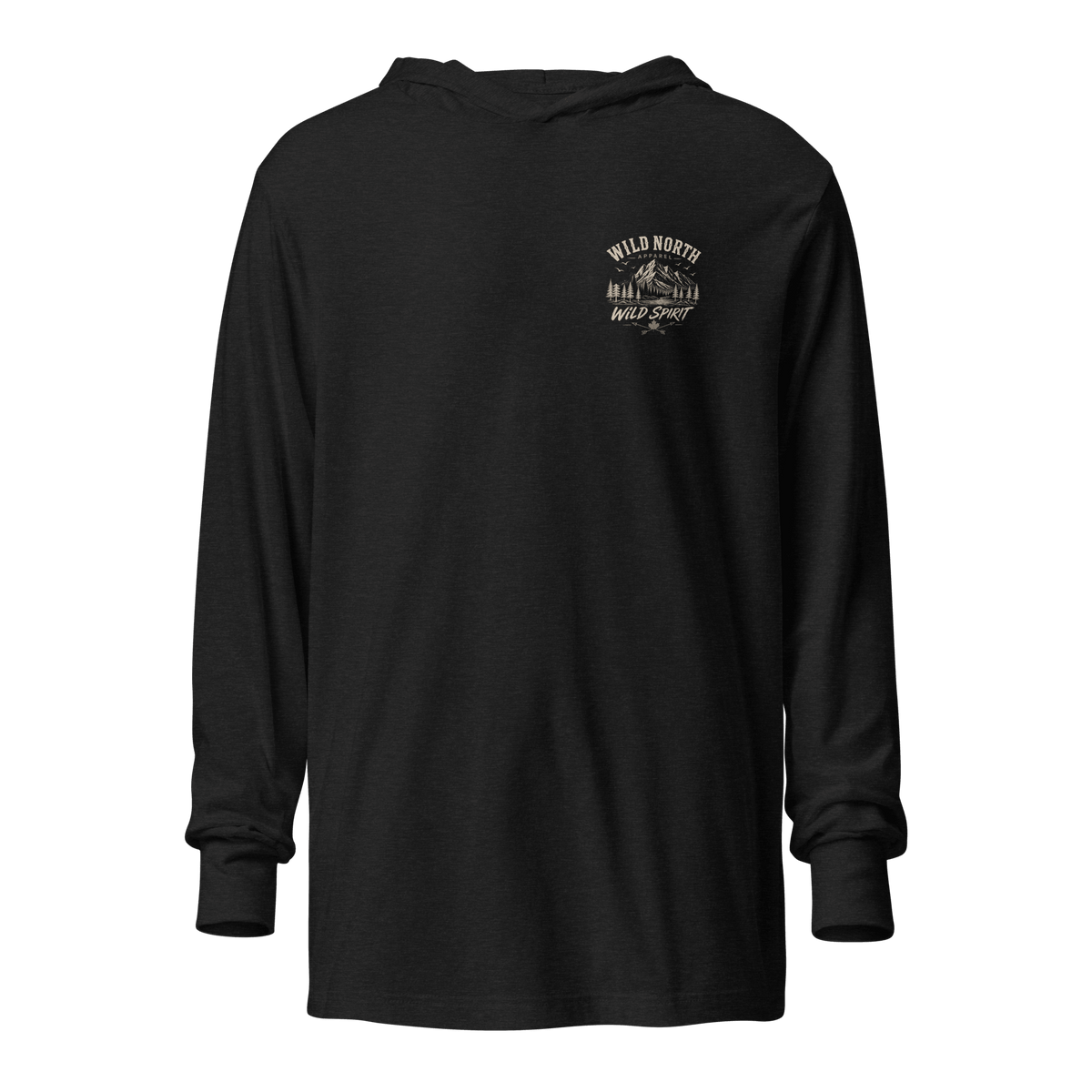 #wild_north_apparelThe Coastal Predator Lingcod Wild Spirit - Hooded long-sleeve tee - Wild North Apparel™#canadian_outdoor_wildlife_inspired_clothing#