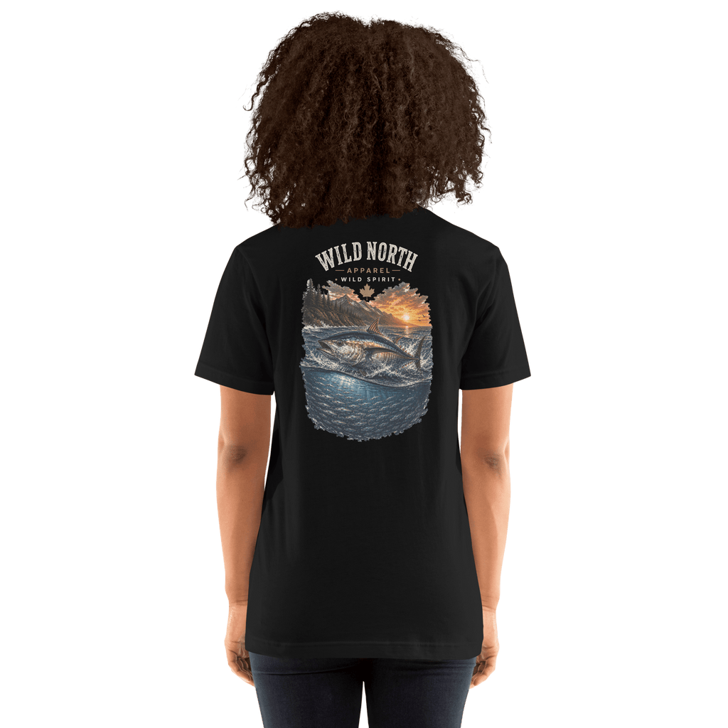 #wild_north_apparelTidal Strike Pacific Albacore Wild Spirit - Unisex t-shirt - Wild North Apparel#canadian_outdoor_wildlife_inspired_clothing#