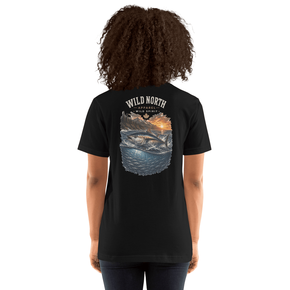 #wild_north_apparelTidal Strike Pacific Albacore Wild Spirit - Unisex t-shirt - Wild North Apparel#canadian_outdoor_wildlife_inspired_clothing#