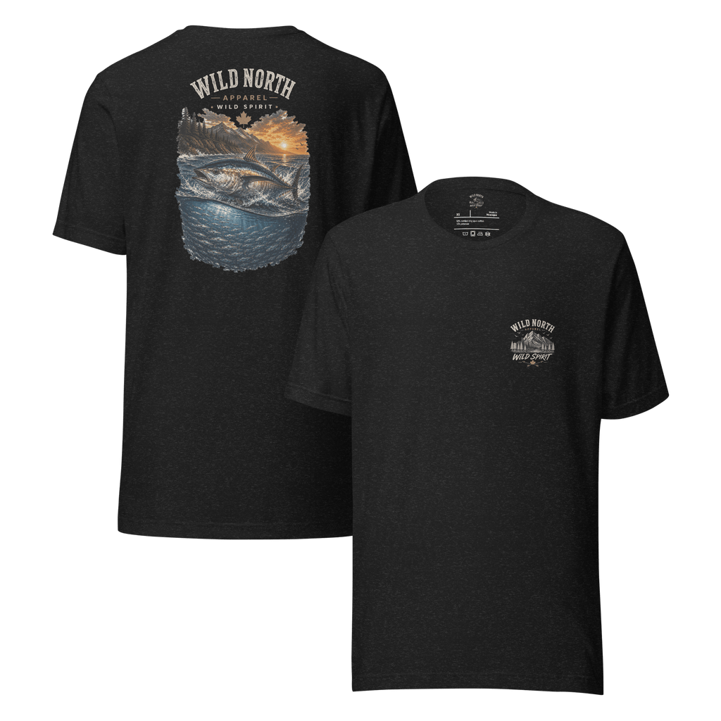 #wild_north_apparelTidal Strike Pacific Albacore Wild Spirit - Unisex t-shirt - Wild North Apparel#canadian_outdoor_wildlife_inspired_clothing#
