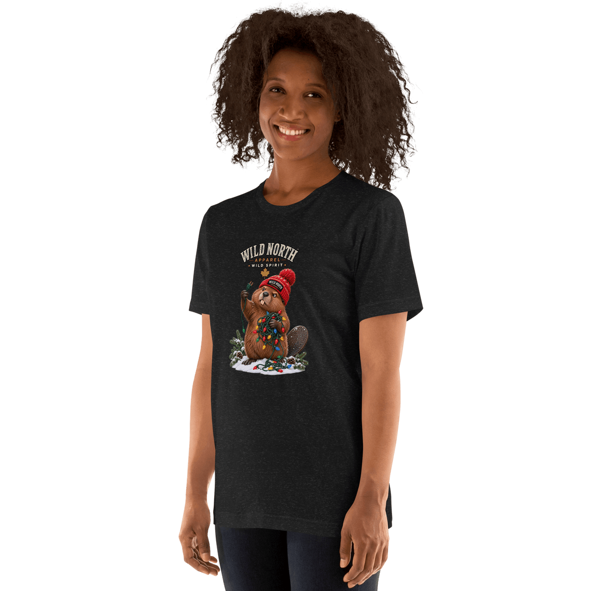 #wild_north_apparelWild North™ Christmas Light Wrangler - Unisex t-shirt - Wild North Apparel™#canadian_outdoor_wildlife_inspired_clothing#