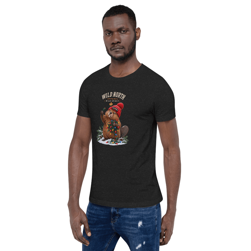#wild_north_apparelWild North™ Christmas Light Wrangler - Unisex t-shirt - Wild North Apparel™#canadian_outdoor_wildlife_inspired_clothing#