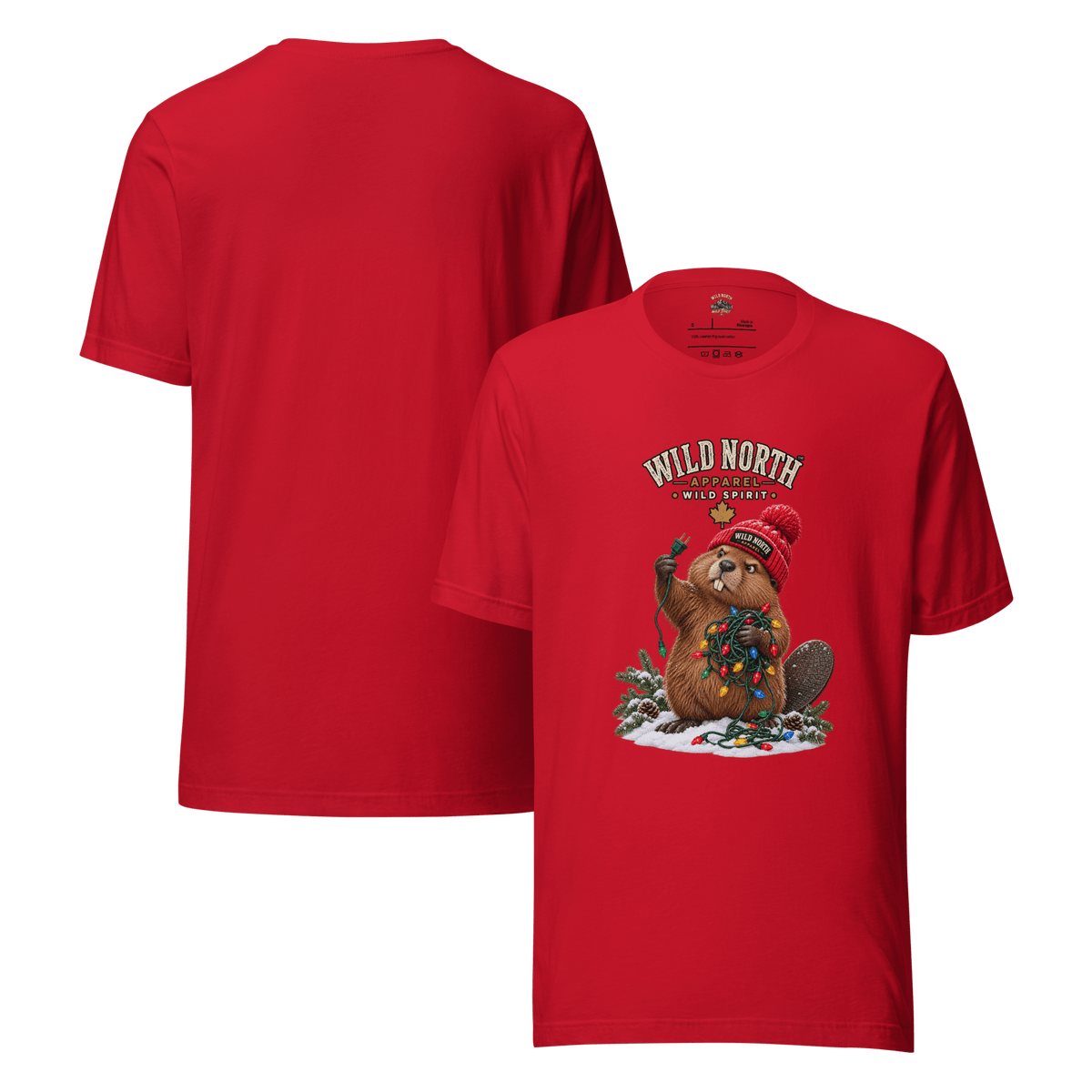 #wild_north_apparelWild North™ Christmas Light Wrangler - Unisex t-shirt - Wild North Apparel™#canadian_outdoor_wildlife_inspired_clothing#