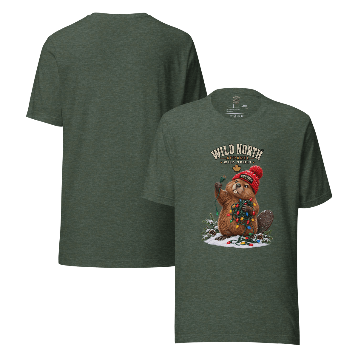 #wild_north_apparelWild North™ Christmas Light Wrangler - Unisex t-shirt - Wild North Apparel™#canadian_outdoor_wildlife_inspired_clothing#