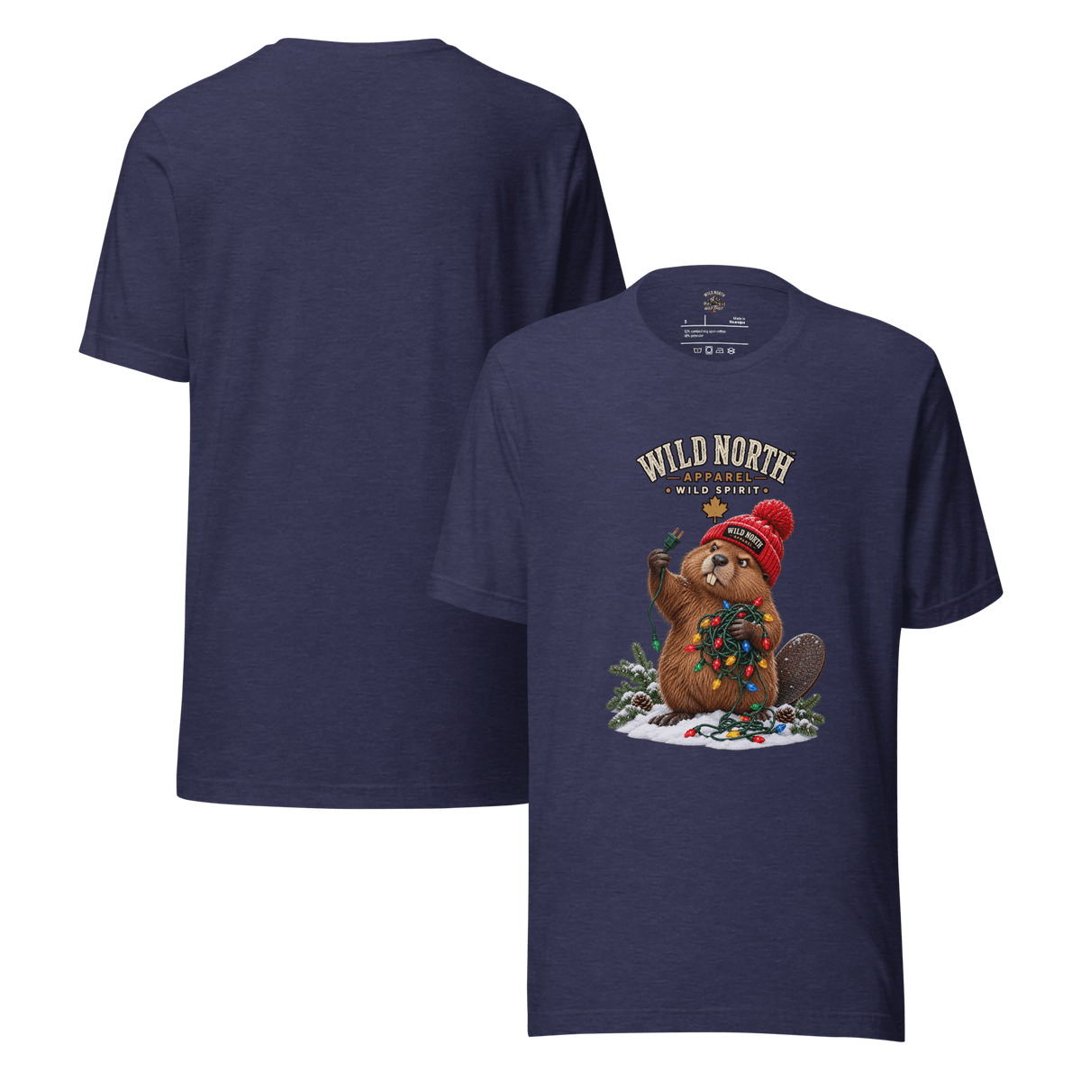 #wild_north_apparelWild North™ Christmas Light Wrangler - Unisex t-shirt - Wild North Apparel™#canadian_outdoor_wildlife_inspired_clothing#