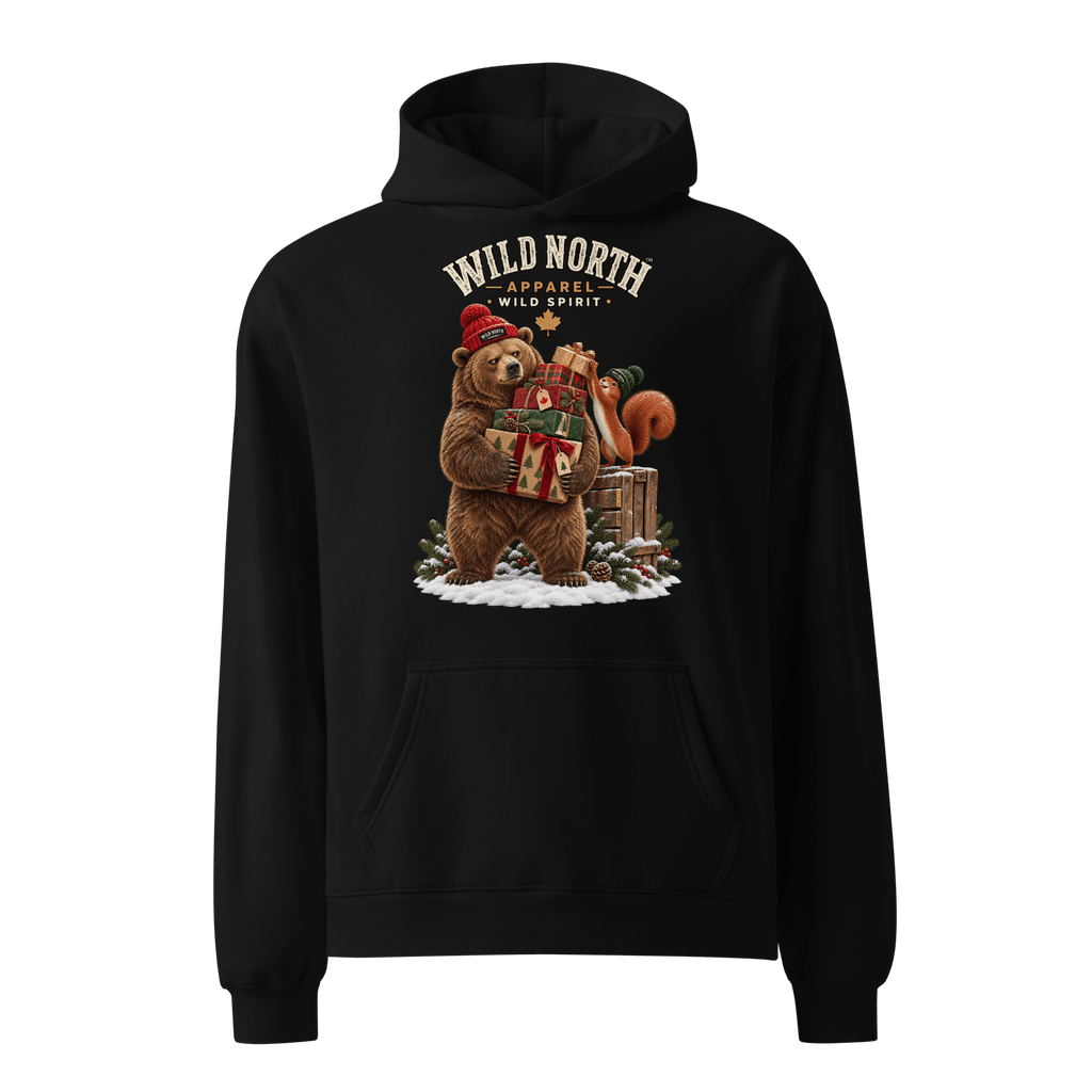 #wild_north_apparelWild North™ Holiday Gift Patrol - Unisex oversized hoodie - Wild North Apparel™#canadian_outdoor_wildlife_inspired_clothing#